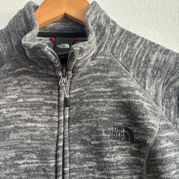 The North Face Polartec Gray Fleece Full Zip Long Sleeve Fall Jacket Size Medium - Picture 4 of 13
